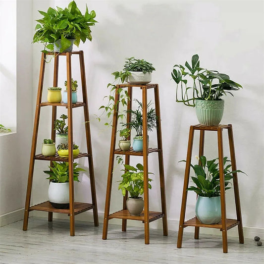 Bamboo Plant Stand