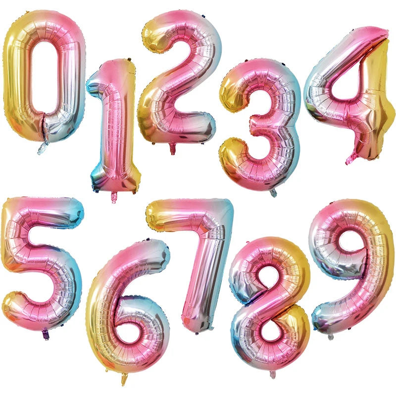 32 - 40inch Number Foil Balloons (Number 7,8,9)