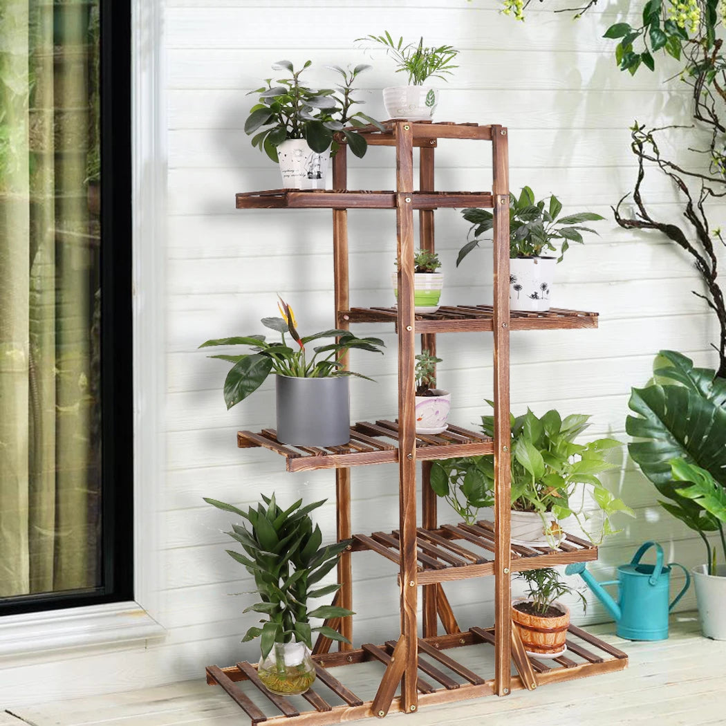 6 Tier Wooden Plant Stand