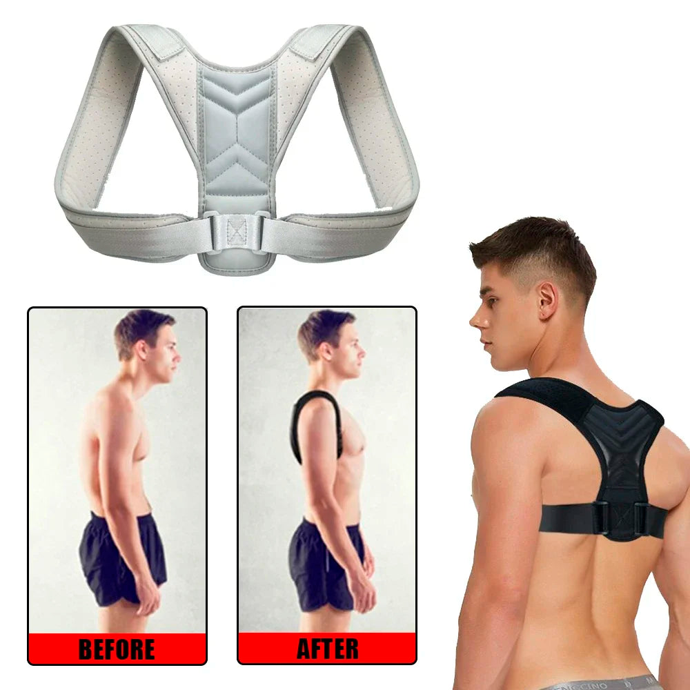 Back posture corrector with adjustable neck brace
