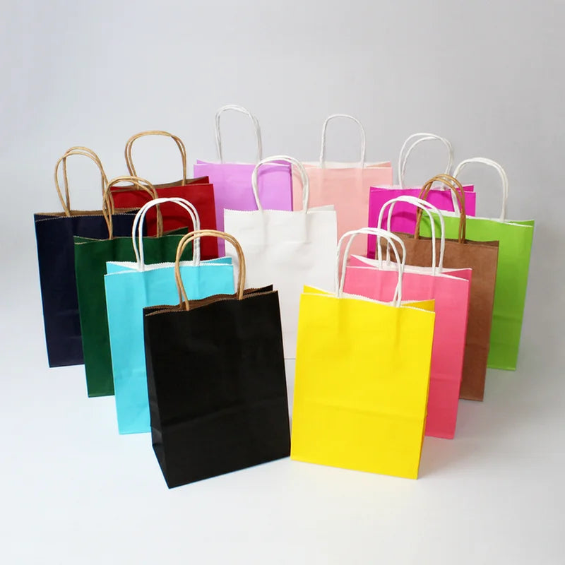10/30/50pcs DIY Multifunction soft color paper bag