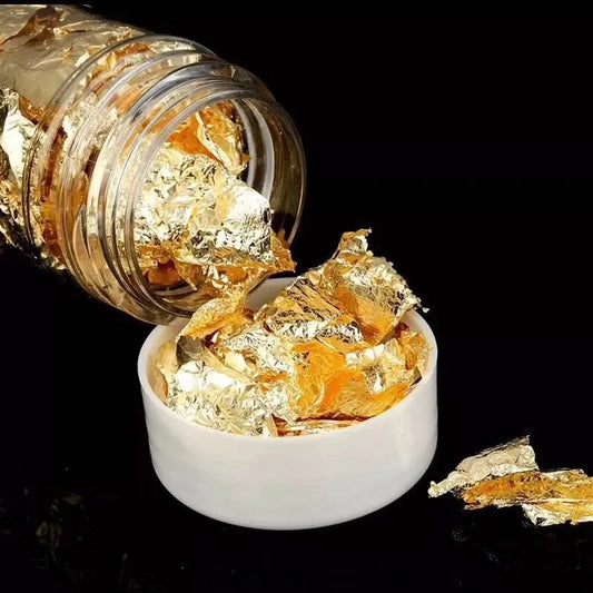 24K Gold Leaf Schabin Flakes Cake Decoration