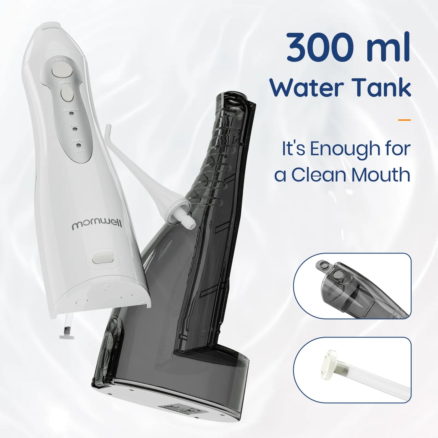 Portable Rechargeable Dental Water Jet with 300ML Water Tank