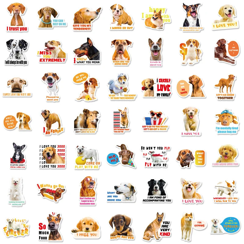 10/50/100pcs  Funny Meme Animal Stickers