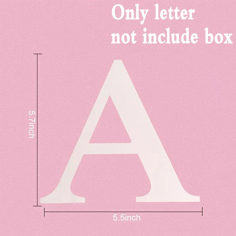 Custom Transparent Letter Box A-Z