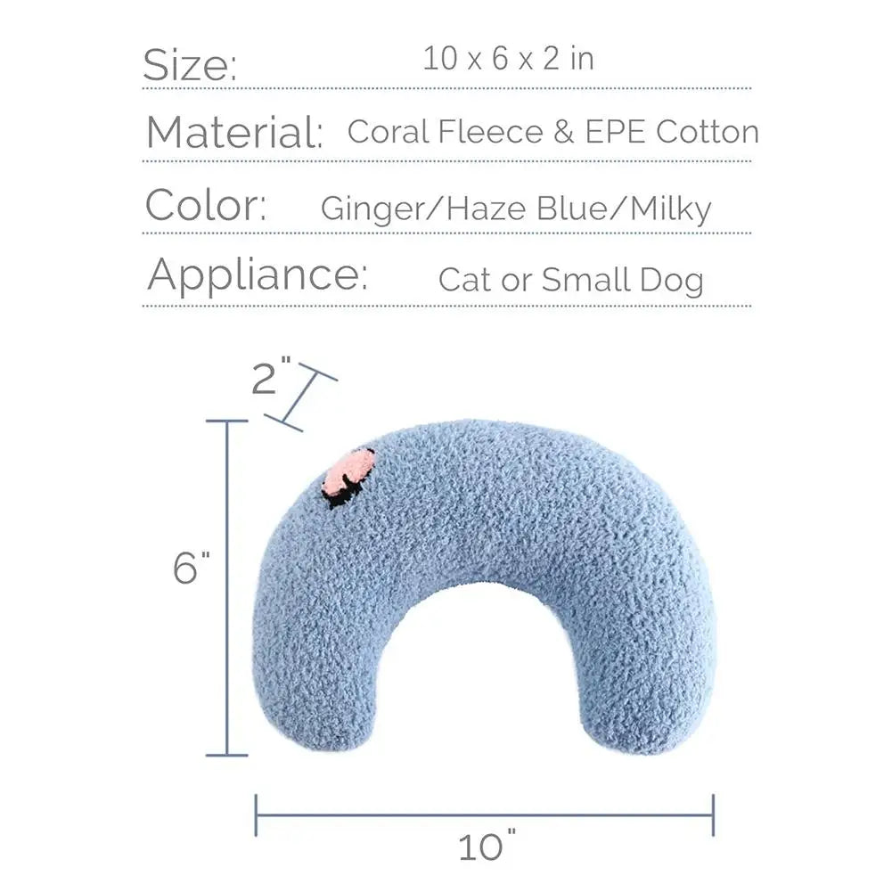 U-shaped Calming Pillow for Cats