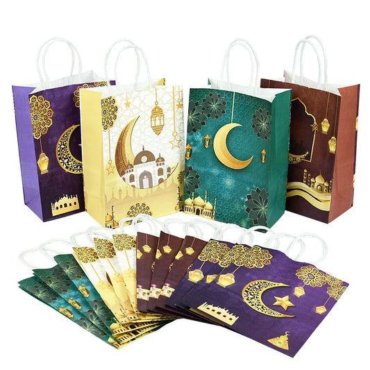 4Pcs Ramadan Kraft Gift Bags