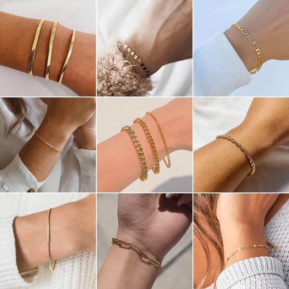 Classic Chain Bracelets for Women
