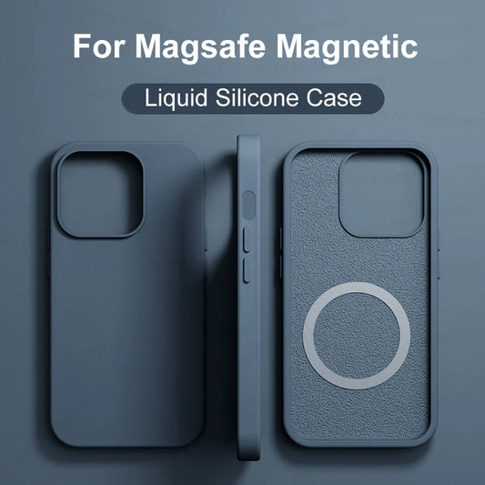 Silicone Magnetic Cases For iPhone 11-13