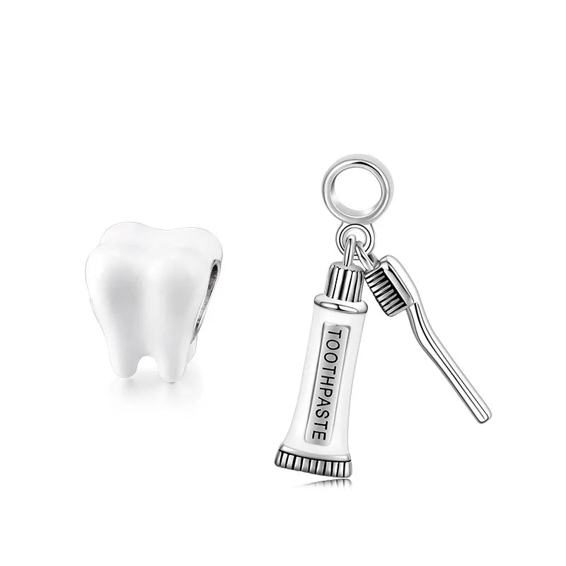 Dentist 925 Sterling Silver Pendant Charm