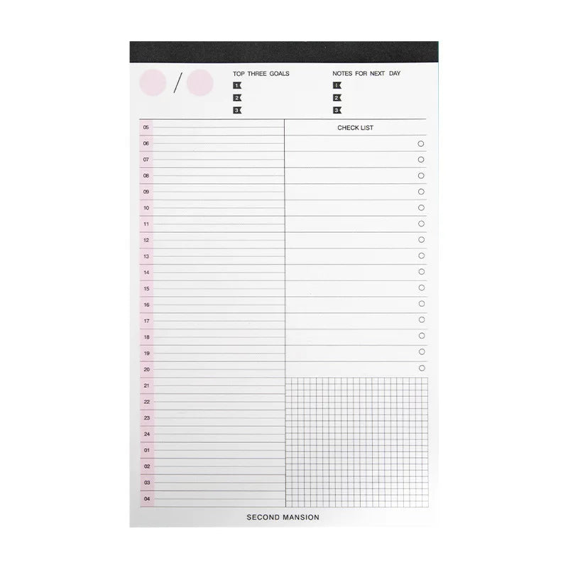 60 Sheets Weekly Planner Notepad