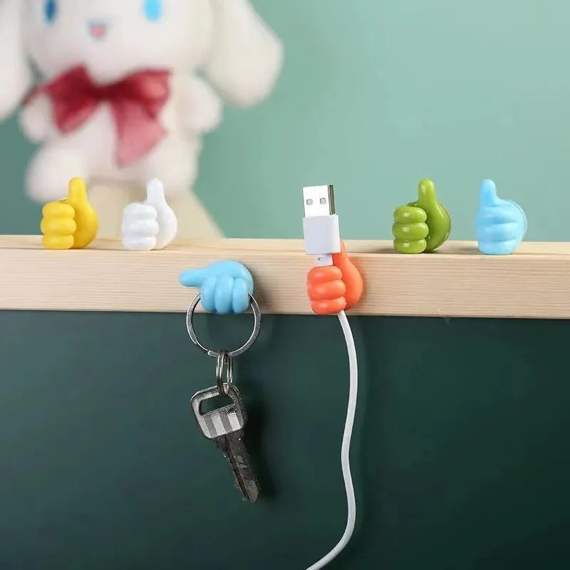 Hand-shaped Rubber Holder for Glasses & Cable Power Cord