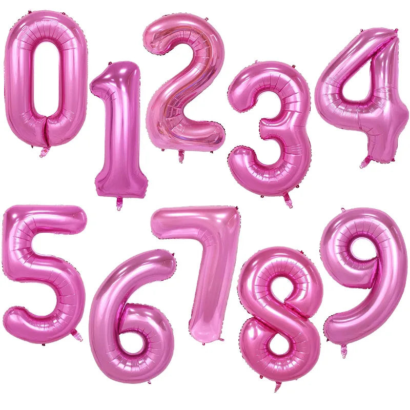 32 - 40inch Number Foil Balloons (Number 4,5,6)