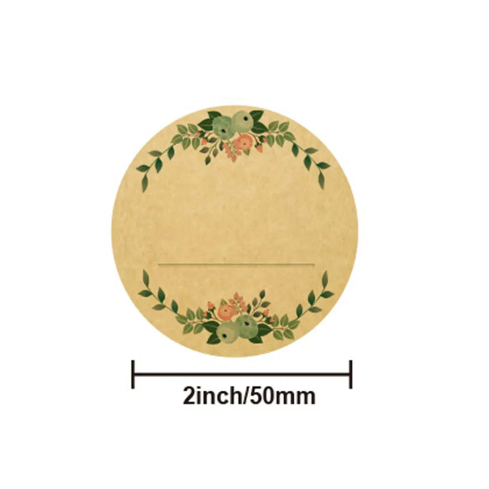 50-500Pcs 2 Inch Flowers Thank You Stickers