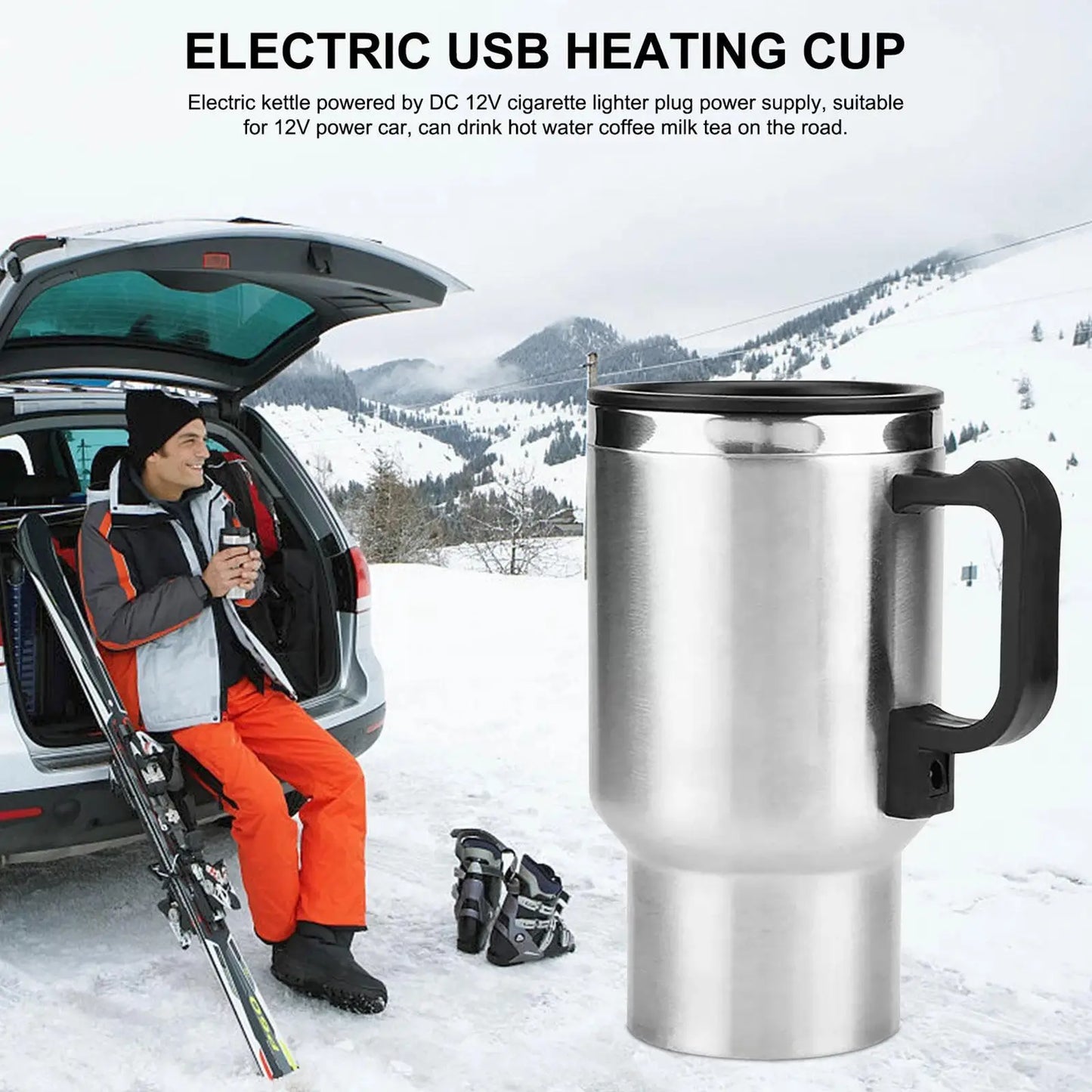 12V  USB Car Electric kettle