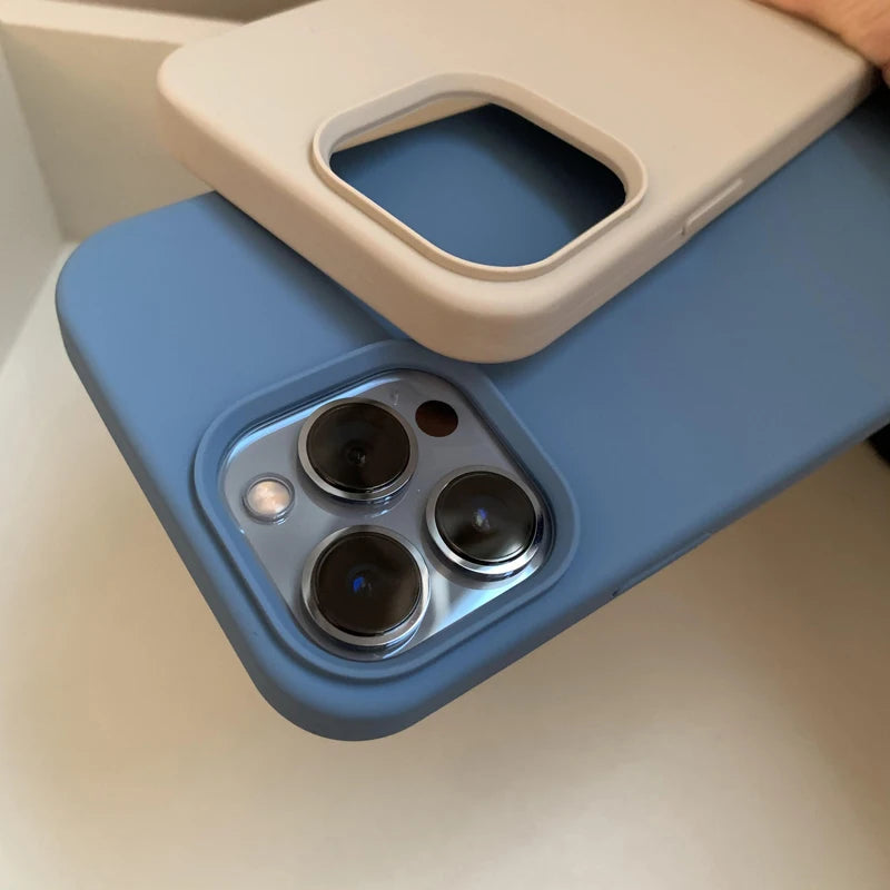 Luxury Liquid Silicone Phone Case for iPhone 12 & 13