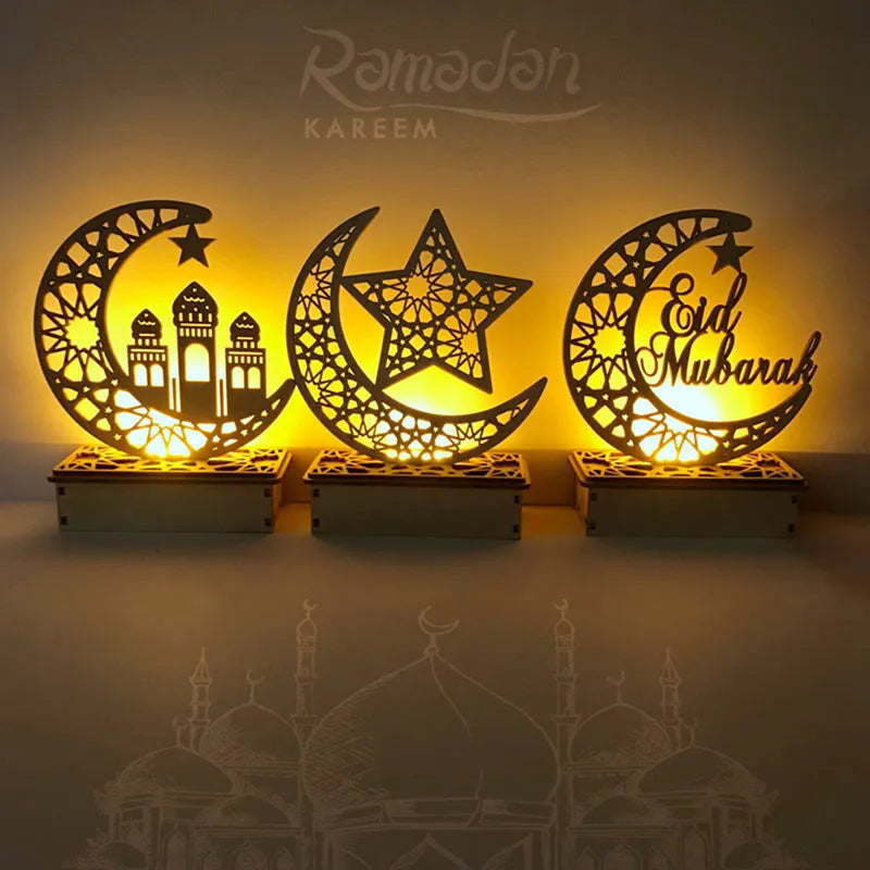 Wooden Pendant Ramadan Decoration