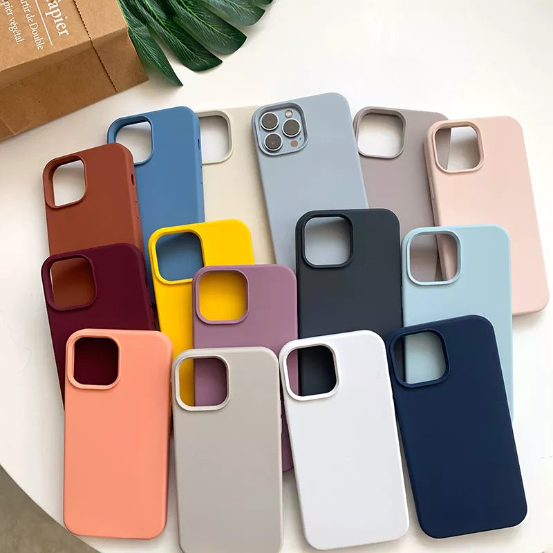Luxury Liquid Silicone Phone Case for iPhone 7,8,X,XR,XS,11