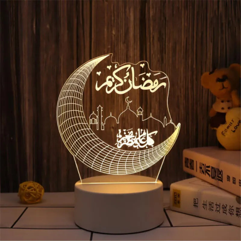 Led Eid Mubarak Lantern